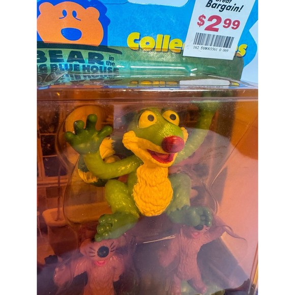 Bear in the Big Blue House 1998 Fisher Price Figures (Sealed) Treelo, Pip & Pop - Picture 3 of 5